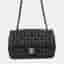 Chanel Mini Matelasse Chain shoulder Bag Black Lambskin Size 20