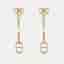 Dior CD Faux Pearl Gold Tone Earrings