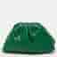 Bottega Veneta The Pouch Green Intrecciato Leather Clutch