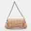 Gucci Maxi Horsebit Small Beige Vertical Matelass&eacute; Leather Shoulder Bag