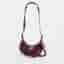 Balenciaga Le Cagole XS Red Croc Embossed Leather Shoulder Bag