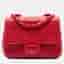 Chanel Incognito Mini Square Red Caviar Leather Crossbody Bag