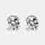 2.00 cts Round Brilliant Cut 18k White Gold Stud Earrings