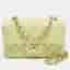 Chanel Rectangular Single Flap Mini Light Green Quilted Leather Bag