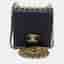 Chanel Pearl Chain Mini Black Quilted Lambskin Leather Crossbody Bag