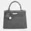 Hermes Kelly 25 Vert Mangrove Epsom Calfskin Leather Sellier Top Handle Bag