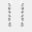 3.05 cts Lab Grown Diamonds 18k White Gold Earrings
