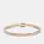 9.5 cts Emerald Cut Lab Grown Diamonds 18k Yellow Gold Bracelet