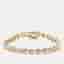 9 cts Pear Lab Grown Diamonds 18k Yellow Gold Bracelet