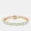 12.5 cts Oval Lab Grown Diamonds 18k Yellow Gold Bracelet