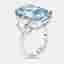 17 cts Radiant, Trapazoid Lab Grown Diamonds 18k White Gold Ring Size 52