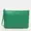 Furla Green Leather Wristlet Clutch