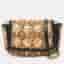 Gucci GG Marmont Multicolor Crochet Straw and Leather Shoulder Bag