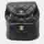Chanel Matelasse Duma Medium Black Lambskin Leather Backpack Bag