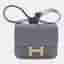 Hermes Constance 18 Gris Pantin Epsom Leather Shoulder Bag