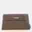 Hermes Kelly Elan Etoupe Epsom Calfskin Leather Clutch Bag