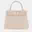 Hermes Kelly 25 Craie Togo Calfskin Leather Top Handle Bag