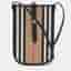 Burberry Beige/Black Icon Stripe Coated Canvas and Leather Anne Phone Pouch with Strap
