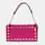 Valentino Fuchsia Leather Rockstud Wristlet iPhone Case