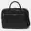 Bally Pauly Black Soft Saffiano Leather Briefcase