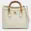 Gucci Bamboo Diana Medium Cream Leather Tote