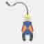 Herm&egrave;s Jockey Multicolor Leather Bag Charm (B)