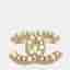 Chanel CC Gold Pearl Brooch