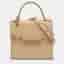 Delvaux Le Temp&ecirc;te PM Beige Leather Top Handle Bag