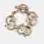 Ferragamo Gancini Chunky Gold Tone Chain Link Bracelet