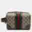 Gucci Savoy Toiletry Web Medium Beige GG Supreme Canvas Pouch