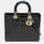Dior Lady Dior Large Black Cannage Patent Leather Tote