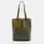 Loewe Puzzle Medium Dark Green Leather Fold Tote