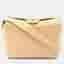 Chanel Vintage Matelasse Medium Beige Lambskin Leather Shoulder Bag