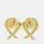 Tiffany & Co. Paloma Picasso Loving Heart 18K Yellow Gold Earrings