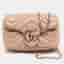 Gucci GG Marmont Mini Dusty Pink Matelass&eacute; Leather Shoulder Bag