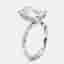 5.4 cts Emerald Cut, Round, Marquise Lab Grown Diamonds 18k White Gold Ring Size 55