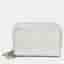 Dior Lady Dior Voyageur Silver Iridescent Cannage Leather Zip Around Wallet
