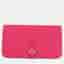 Hermes Dogon Rose Mexico Togo Calfskin Leather Wallet Bag