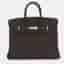 Hermes Birkin 25 Etoupe Togo Calfskin Leather Top Handle Bag