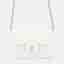 Chanel Chain Wallet White Caviar Leather Crossbody Bag