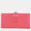 Hermes Bearn Soufflet Rose Azalee Chevre Myzore Goatskin Leather Wallet Bag