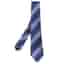 Boss By Hugo Boss Navy Blue Striped Silk Narrow Tie