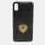 Dolce & Gabbana Black Quilted Leather Devotion iPhone XS Cover