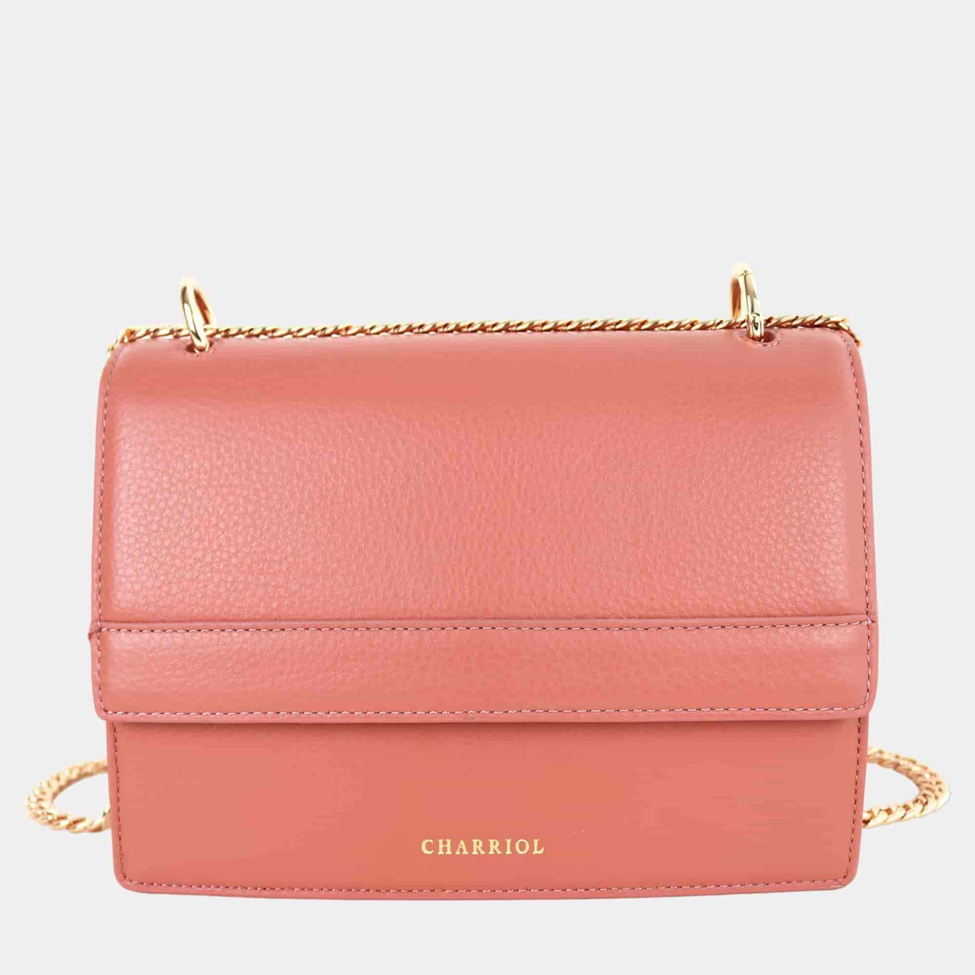 Charriol Light Brown Leather Forever Handbag