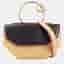 Charriol Zenitude Medium Yellow Black Leather Top Handle Bag