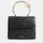 Charriol Zenitude Small Black Leather Top Handle Bag