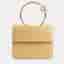 Charriol Zenitude Small Yellow Calfskin Leather Top Handle Bag