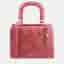 Charriol Passion Bordeaux Croc Embossed Leather Top Handle Bag