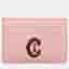 Charriol Carole Pink Saffiano Leather Card Holder Bag
