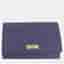 Charriol Carbon Blue Leather Continental Wallet Bag